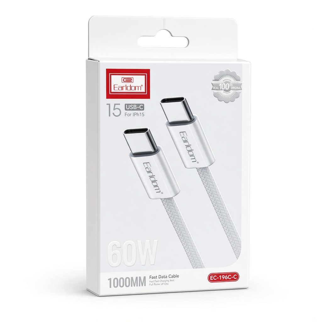 کابل دوسر تایپ سی ارلدام مدل EC-196C-C